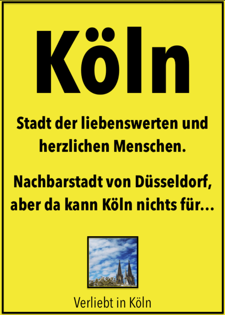 9 KölnSprüche, die Dir ein Lächeln aufs Gesicht zaubern