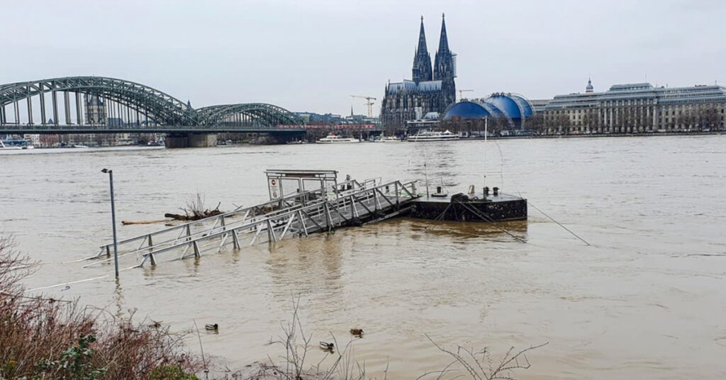 Der Rhein und die Fließgeschwindigkeit