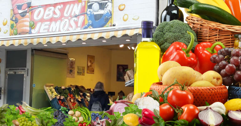 Obst und Gemüse auf Kölsch