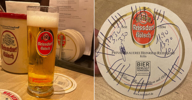 Kölsch Sorte im Brauhaus