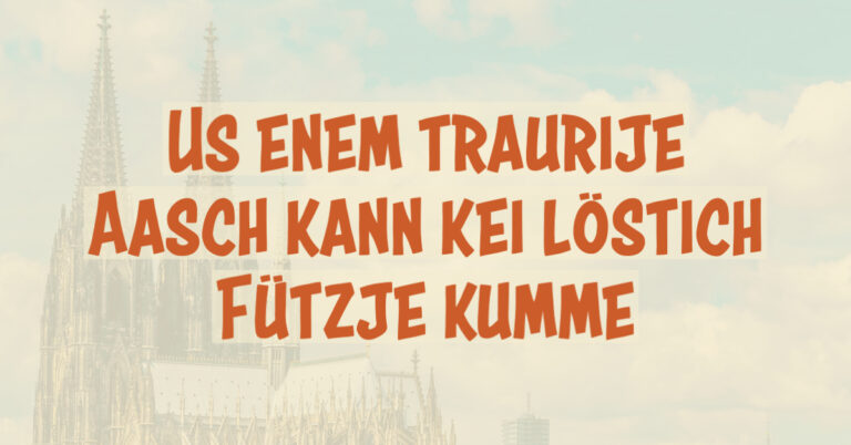 Kölsche Sprüche