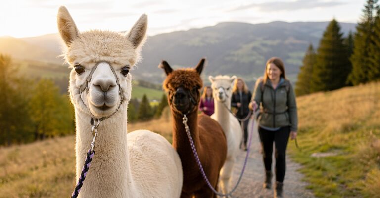 Alpaka Wanderung