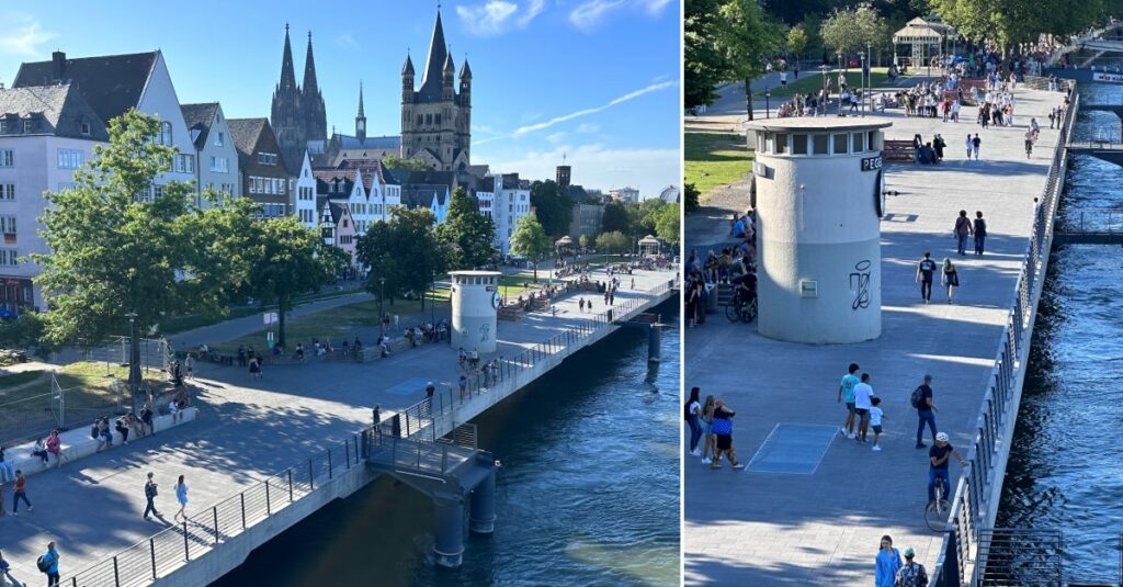 Rheinpromenade Kölner Altstadt