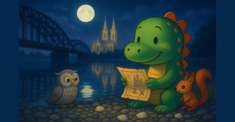 Dino Jünther findet einen Schatz im Rhein