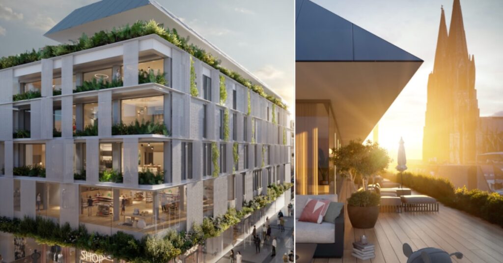 Das neue Gebäude auf der Hohe Straße