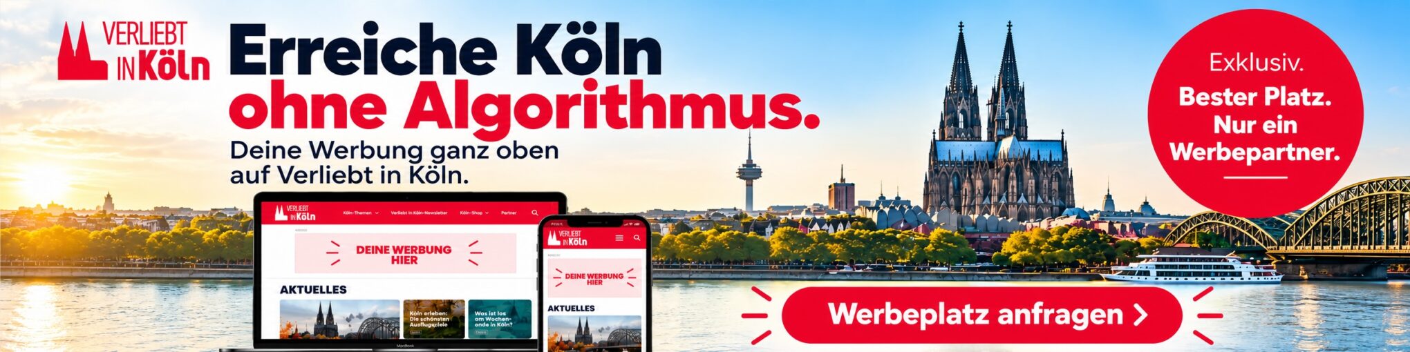 Werbeplatz auf Verliebt in Köln anfragen