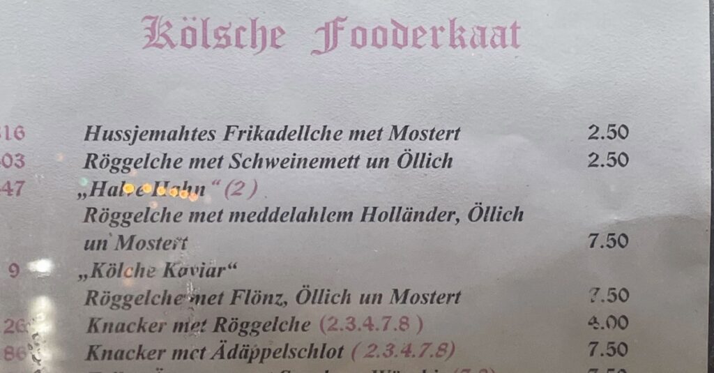 Kölsche Sprache