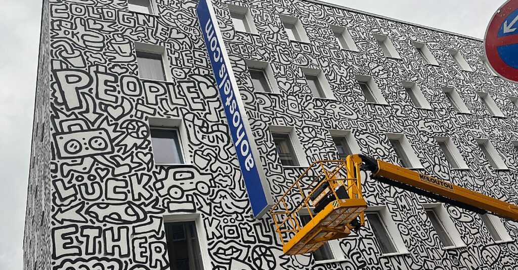 Wandbild am Neumarkt